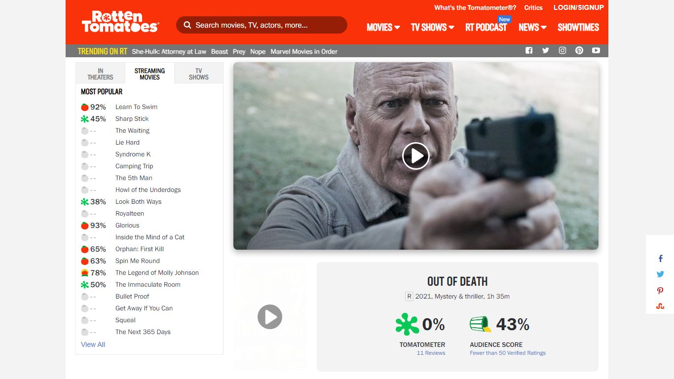 Out of Death - Rotten Tomatoes